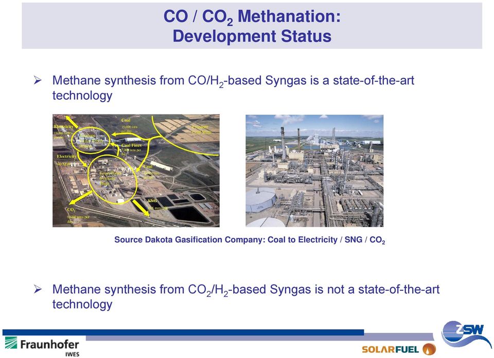 Gasification Company: Coal to Electricity / SNG / CO 2 Methane