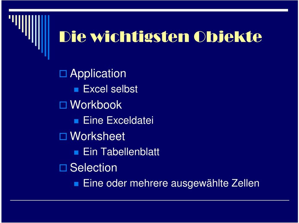 Exceldatei Worksheet Ein