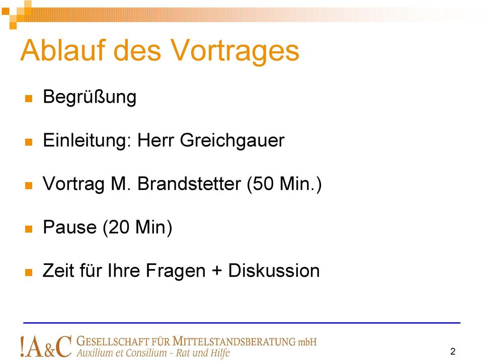 Vortrag M. Brandstetter (50 Min.