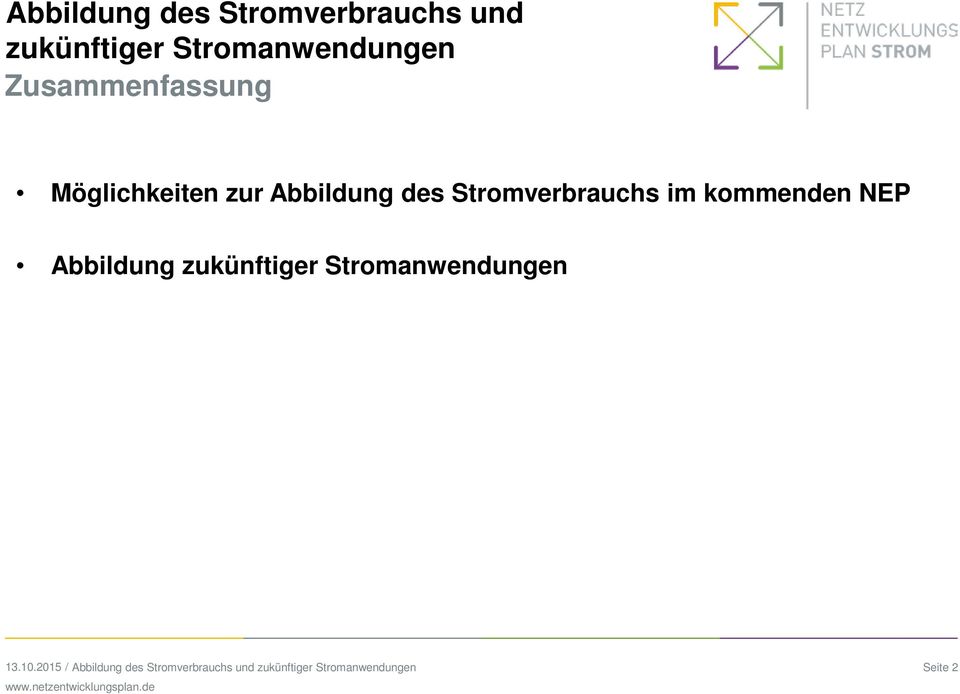 zur Abbildung des Stromverbrauchs im kommenden