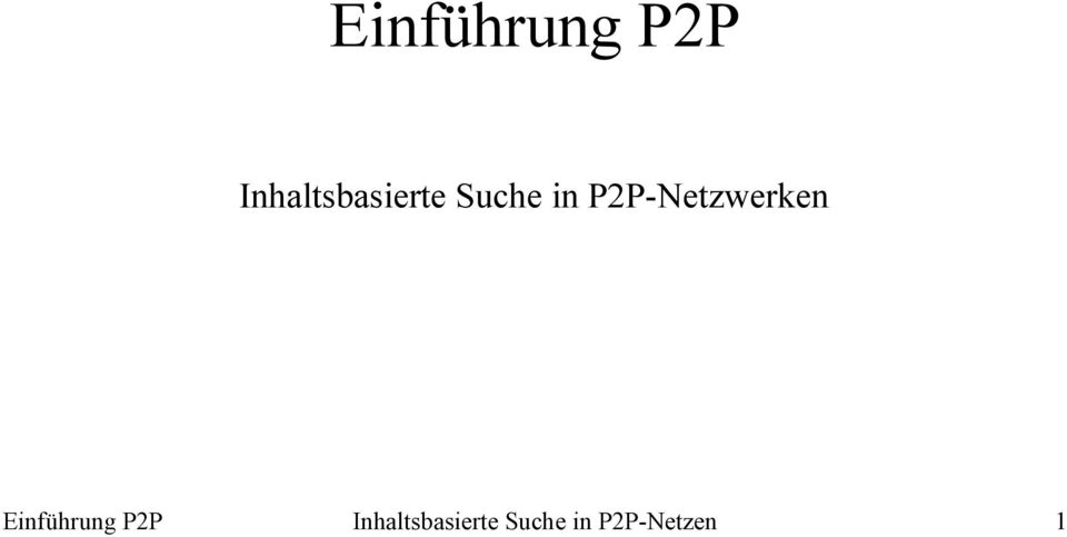 P2P-Netzwerken  