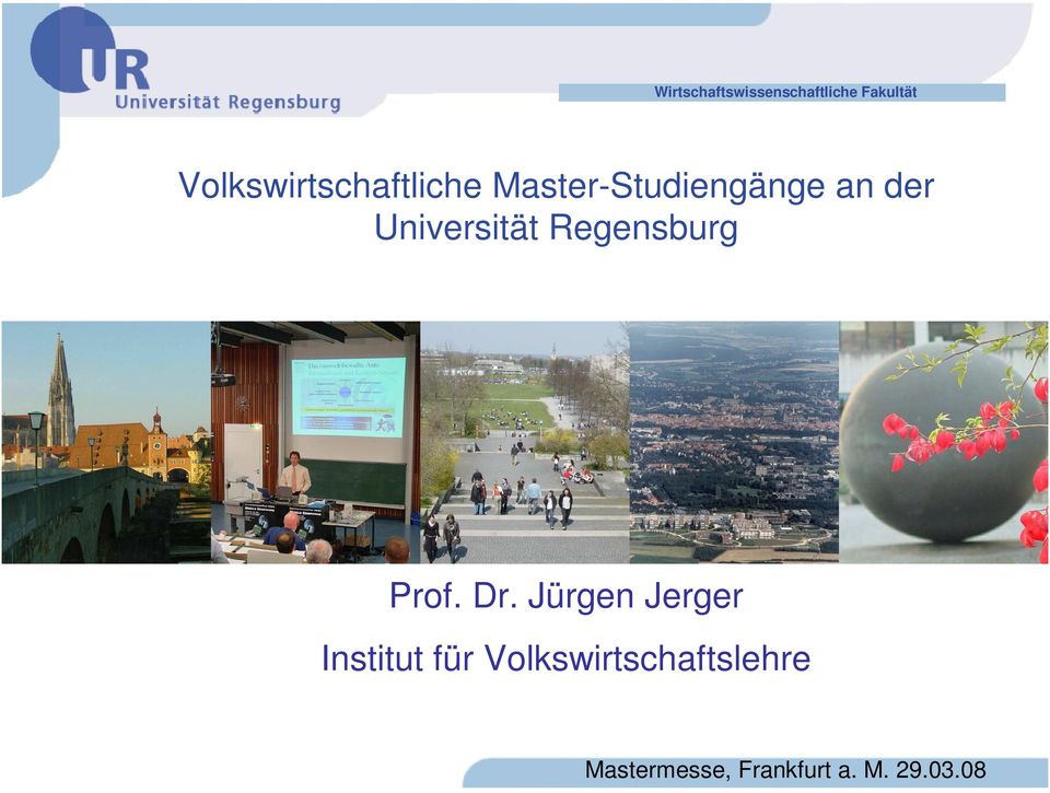 Universität Regensburg Prof. Dr.
