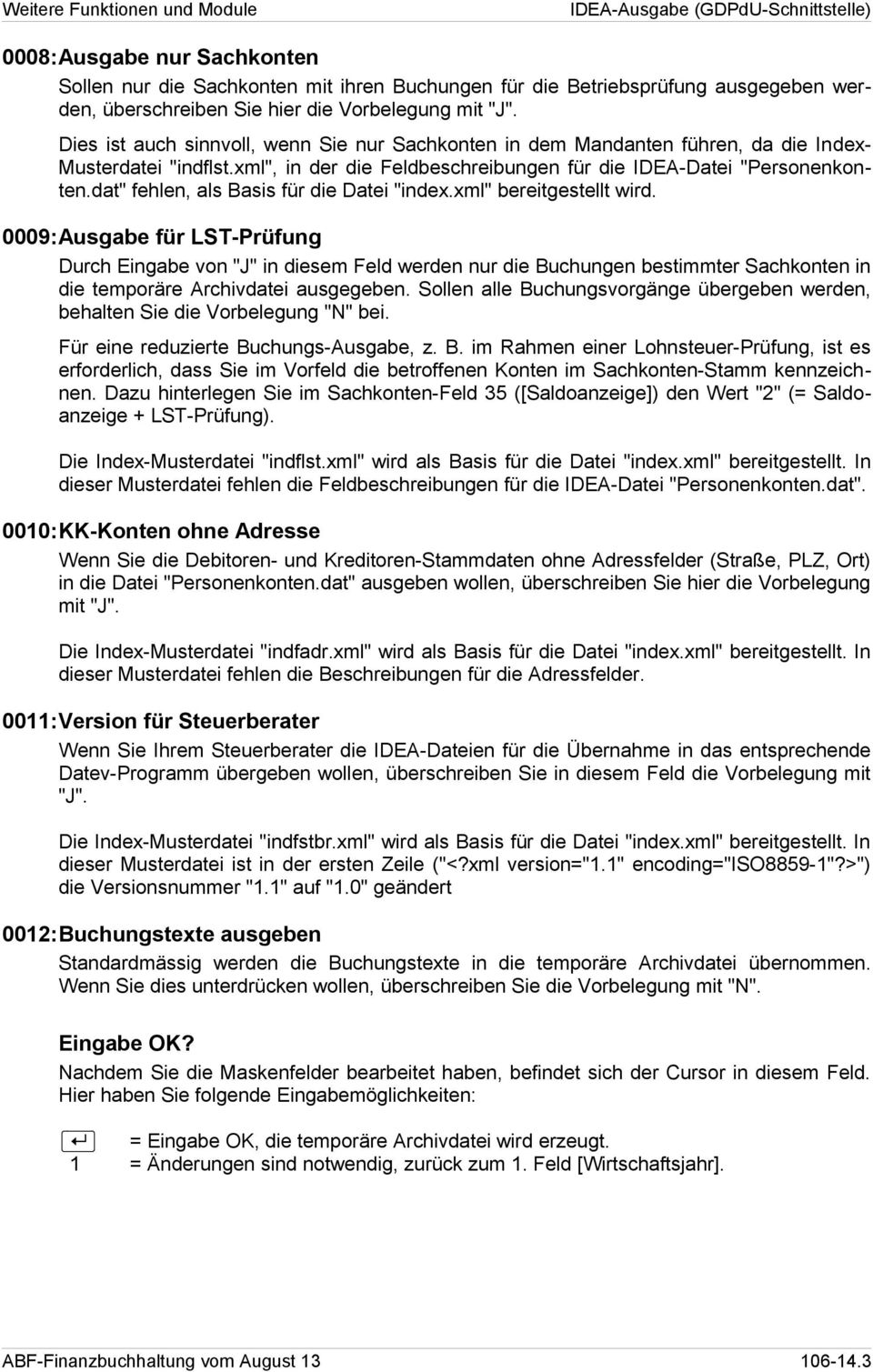 dat" fehlen, als Basis für die Datei "index.xml" bereitgestellt wird.