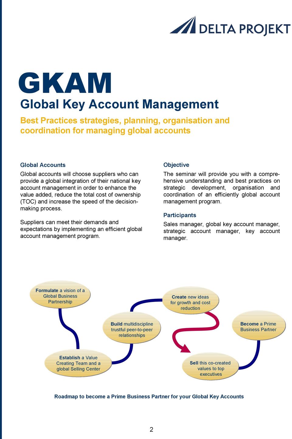 Suppliers can meet their demands and expectations by implementing an efficient global account management program.