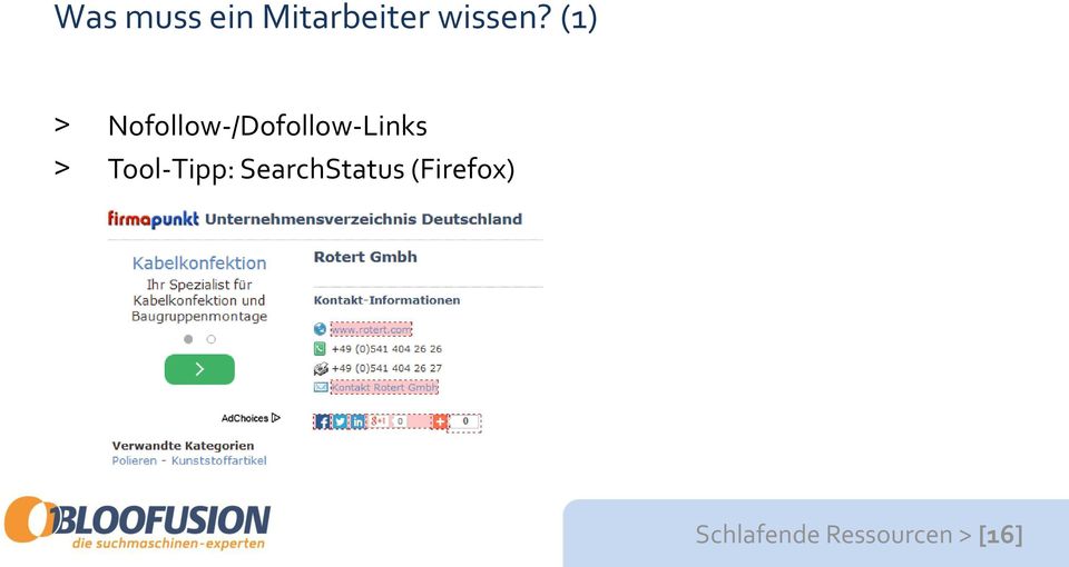 > Tool-Tipp: SearchStatus