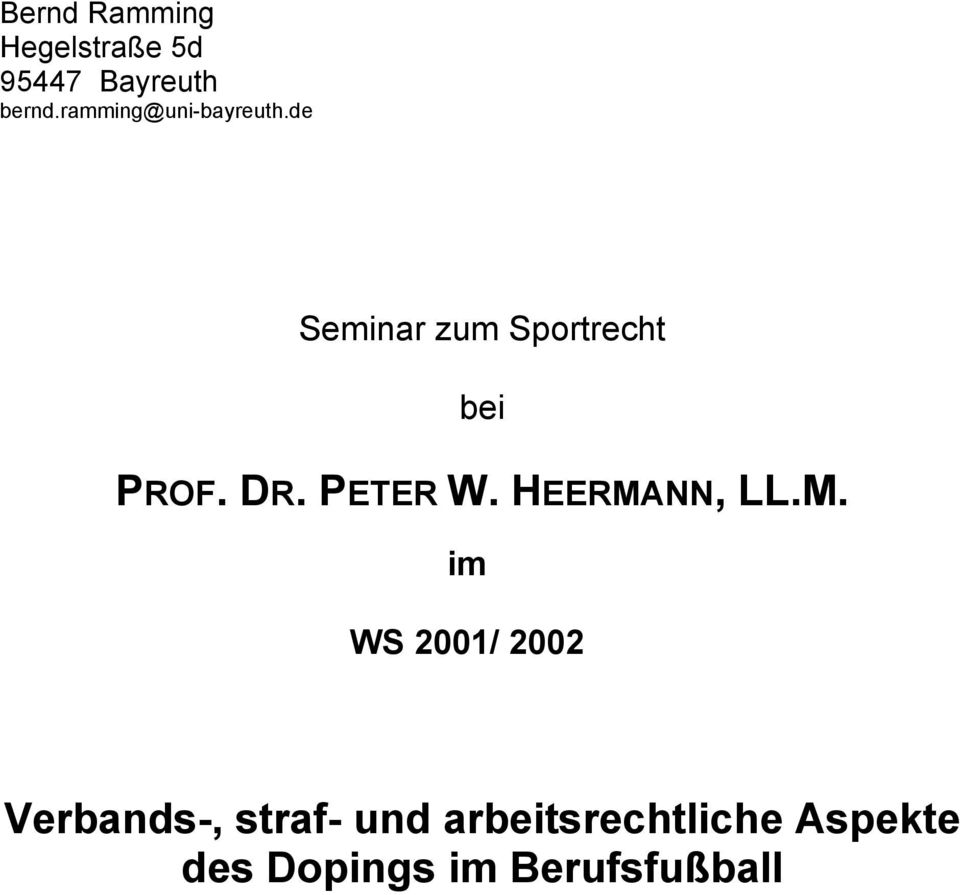 DR. PETER W. HEERMA
