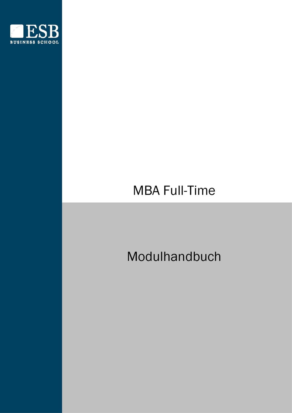 MBA Full- Time