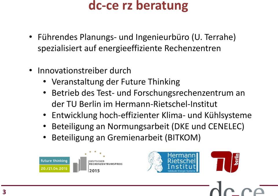Future Thinking Betrieb des Test- und Forschungsrechenzentrum an der TU Berlin im