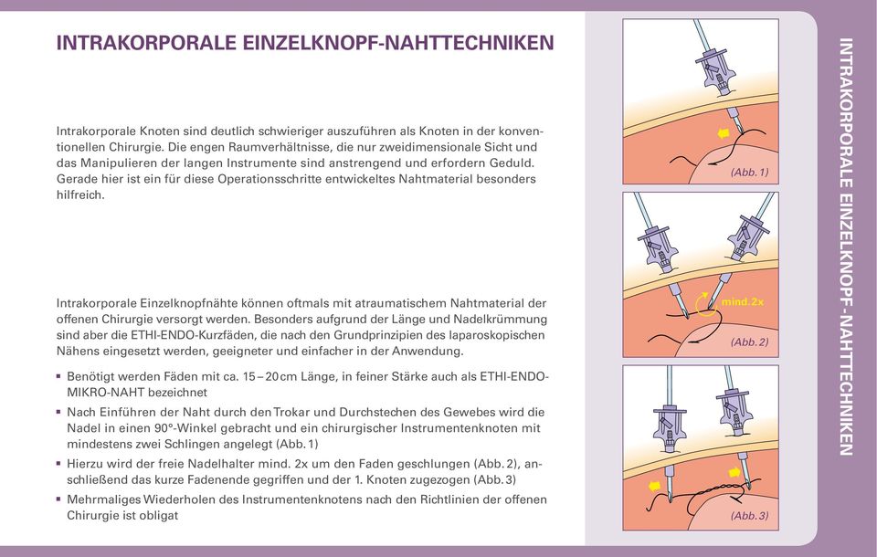 Gerade hier ist ein für diese Operationsschritte entwickeltes Nahtmaterial besonders hilfreich.