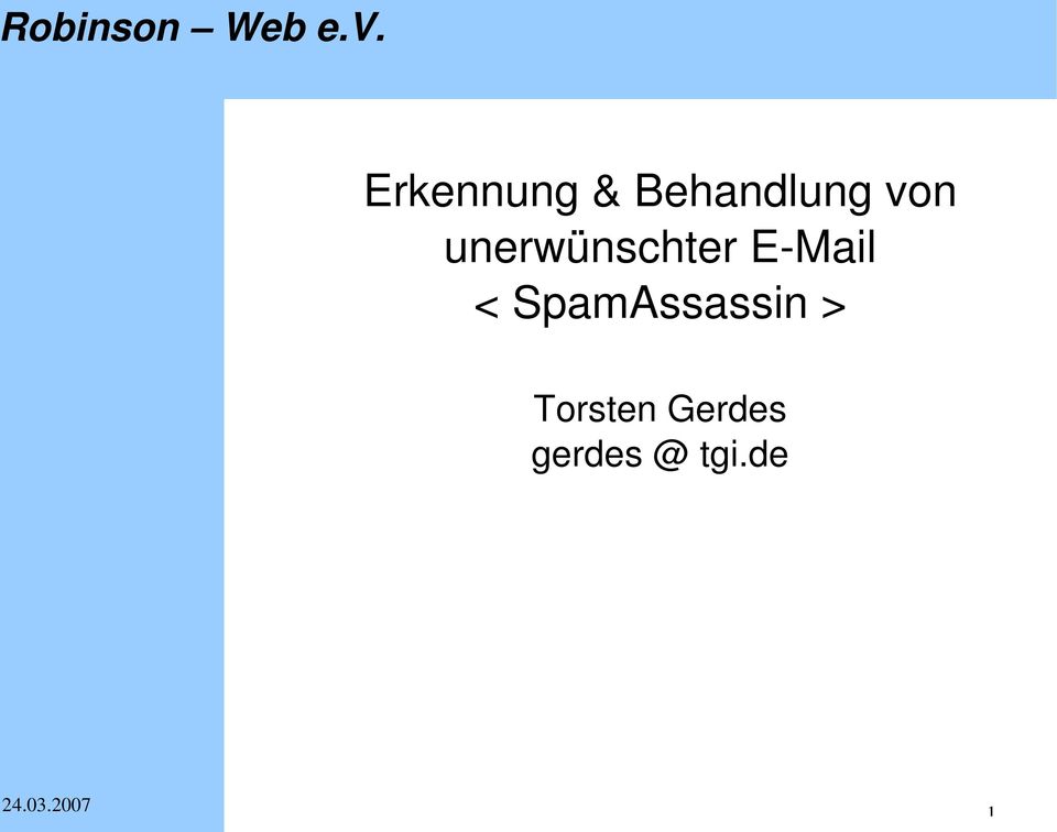 > Torsten Gerdes