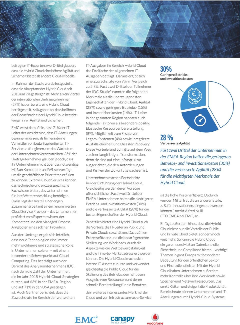 Mehr als ein Viertel der internationalen Umfrageteilnehmer (27%) haben bereits eine Hybrid Cloud bereitgestellt.