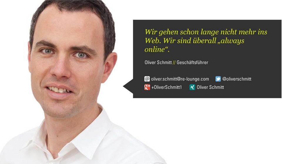 Oliver Schmitt // Geschäftsführer oliver.