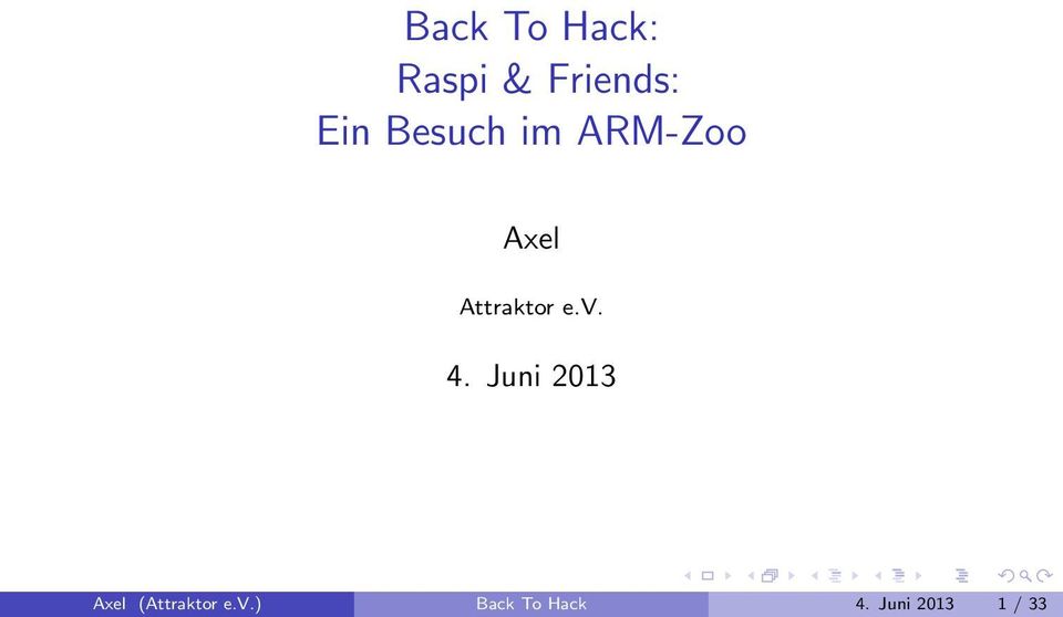 v. 4. Juni 2013 Axel (Attraktor e.