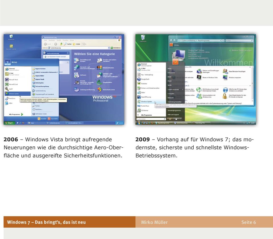 2009 Vorhang auf für Windows 7; das modernste, sicherste und