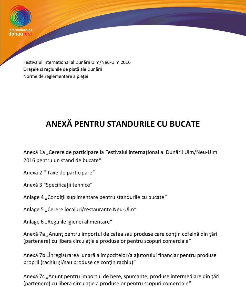 5 Cerere localuri/restaurante Neu-Ulm A lage 6 Regulile igienei alimentare A exă 7a A u ţ pe tru i portul de afea sau produse are o ţi ofei ă di ţări parte ere u li era ir ulaţie a produselor pe tru