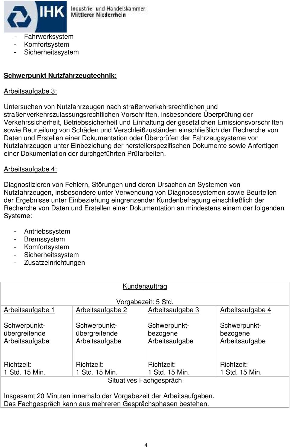 einschließlich der Recherche von Daten und Erstellen einer Dokumentation oder Überprüfen der Fahrzeugsysteme von Nutzfahrzeugen unter Einbeziehung der herstellerspezifischen Dokumente sowie