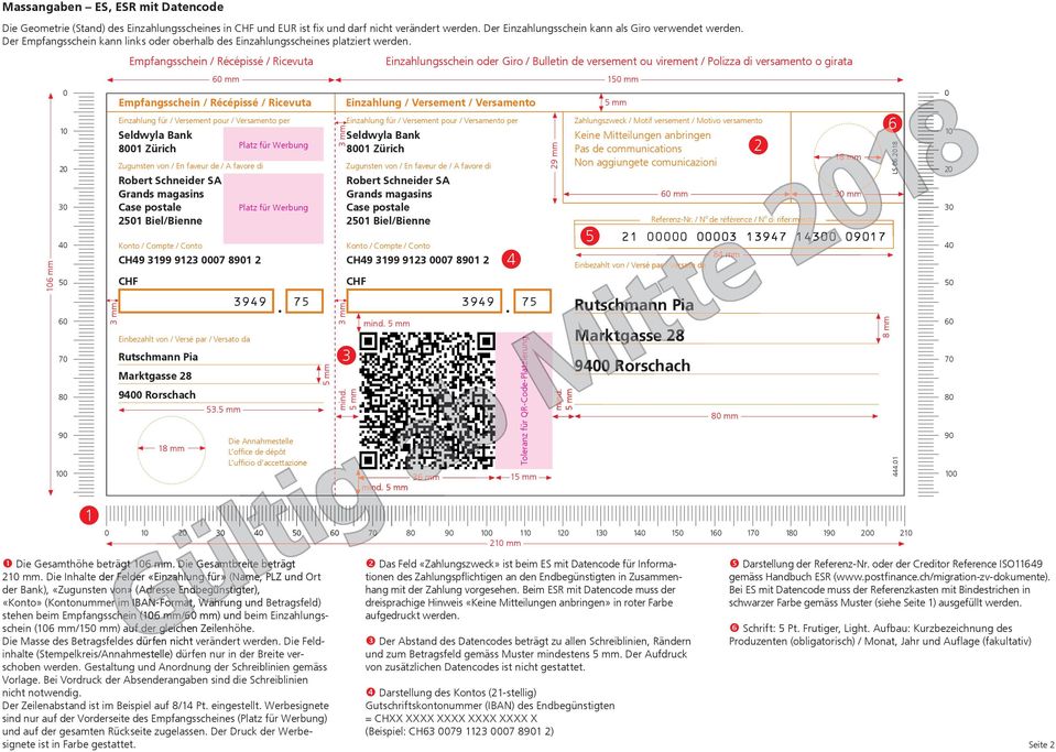 106 mm 60 mm 150 mm 0 0 6 10 10 Keine Mitteilungen bringen Platz für Werbung 8001 MGM Zürich ES mit Datencode SeldwylaPas de communications 2 18 mm 20 20 60 mm 30 mm 30 Platz für Werbung 30