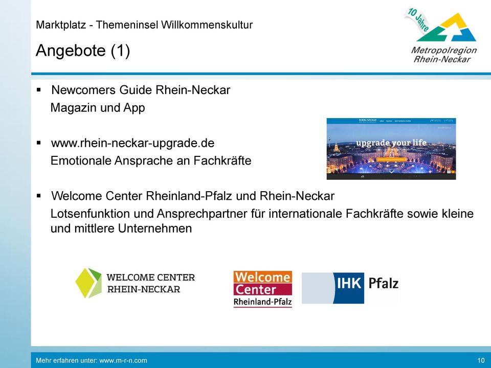 de Emotionale Ansprache an Fachkräfte Welcome Center Rheinland-Pfalz und Rhein-Neckar