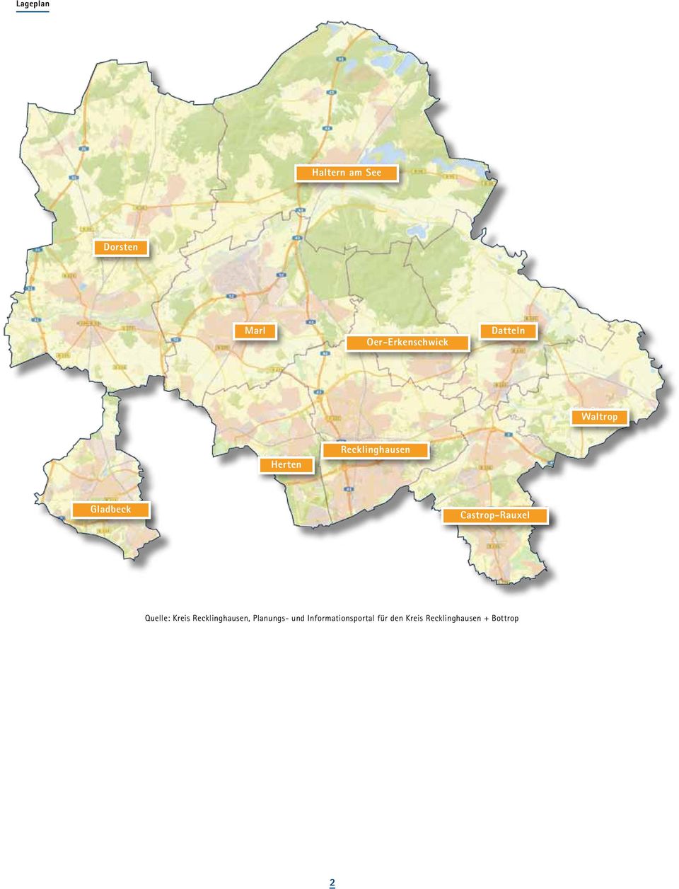 Castrop-Rauxel Quelle: Kreis Recklinghausen, Planungs-