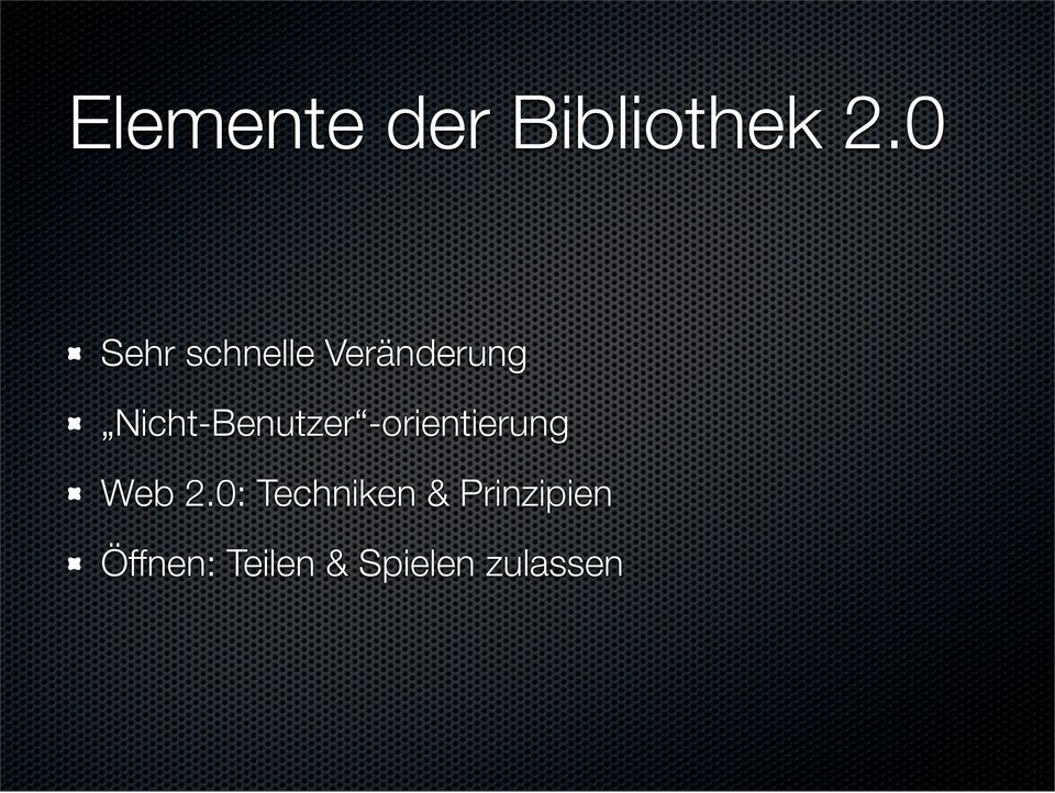 Nicht-Benutzer -orientierung Web 2.