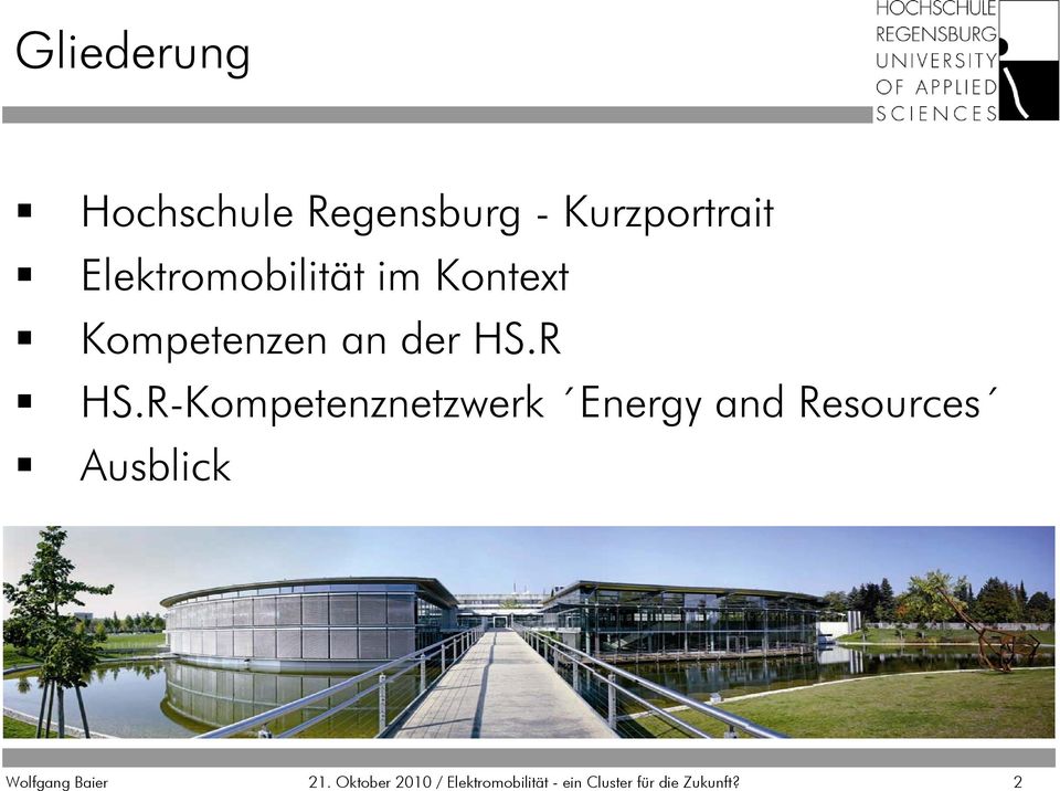 R-Kompetenznetzwerk Energy and Resources Ausblick Wolfgang