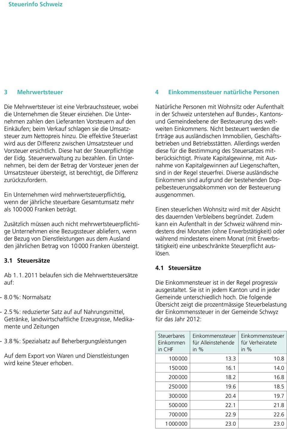 Die effektive Steuerlast wird aus der Differenz zwischen Umsatzsteuer und Vorsteuer ersichtlich. Diese hat der Steuerpflichtige der Eidg. Steuerverwaltung zu bezahlen.