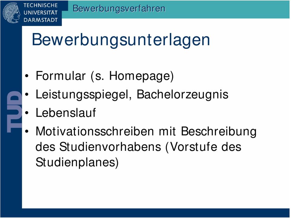 Homepage) Leistungsspiegel, Bachelorzeugnis