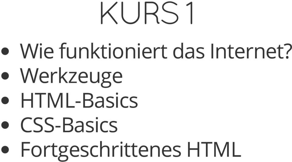 Werkzeuge HTML-Basics