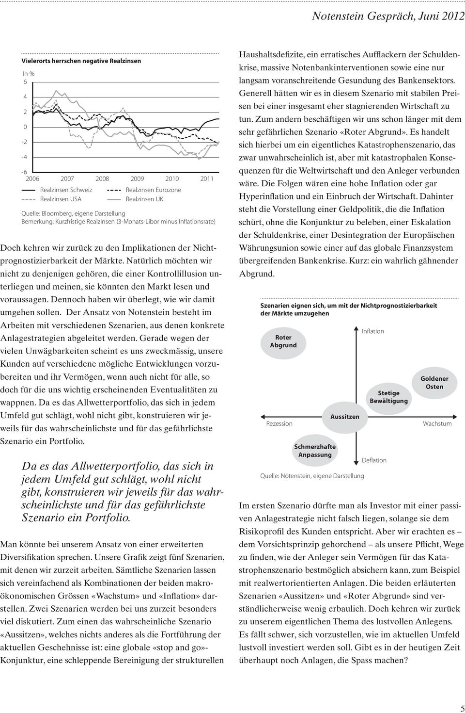 Natürlich möchten wir nicht zu denjenigen gehören, die einer Kontrollillusion unterliegen und meinen, sie könnten den Markt lesen und voraussagen.