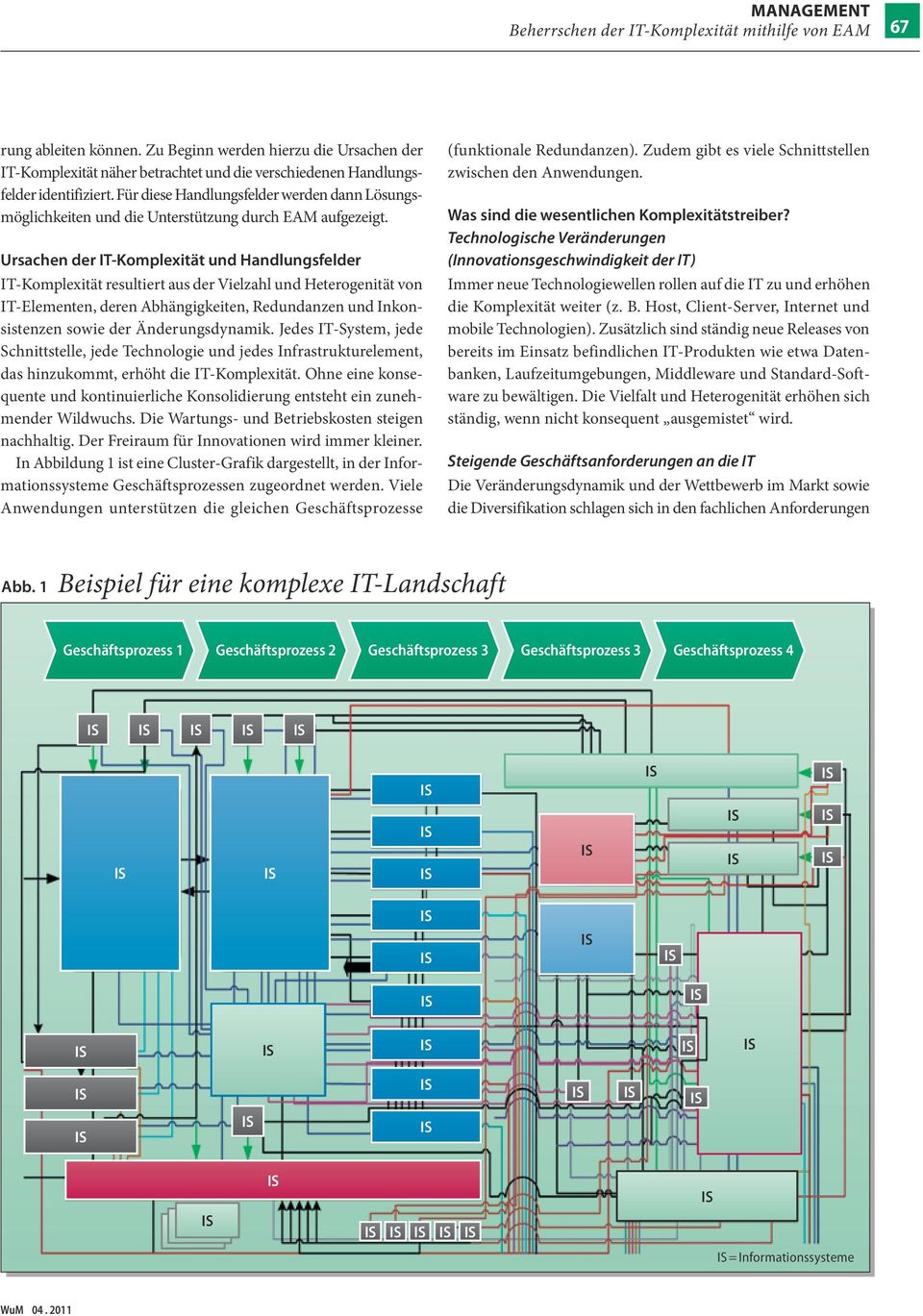 Ursachen der IT-Komplexität und Handlungsfelder IT-Komplexität resultiert aus der Vielzahl und Heterogenität von IT-Elementen, deren Abhängigkeiten, Redundanzen und Inkonsistenzen sowie der