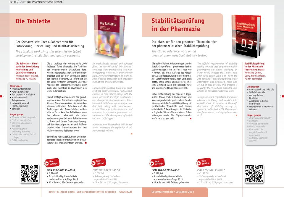 areas of pharmaceutical stability testing 4 Die Tablette Handbuch der Entwicklung, Herstellung und Qualitätssicherung Annette Bauer-Brandl, Wolfgang A.