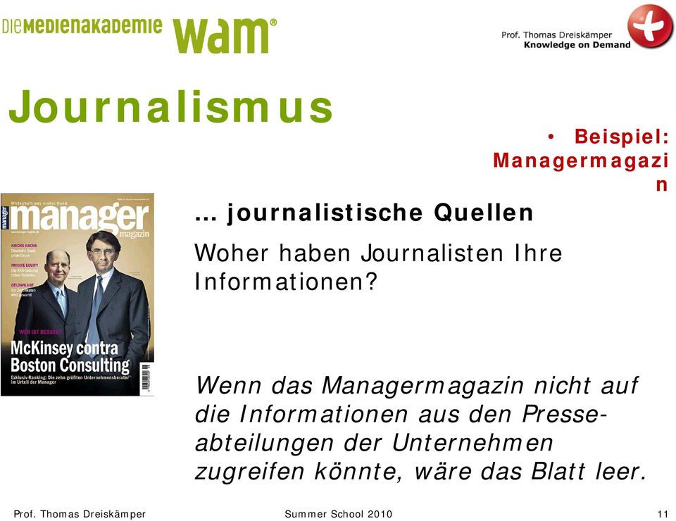 Beispiel: Managermagazi n Wenn das Managermagazin nicht auf