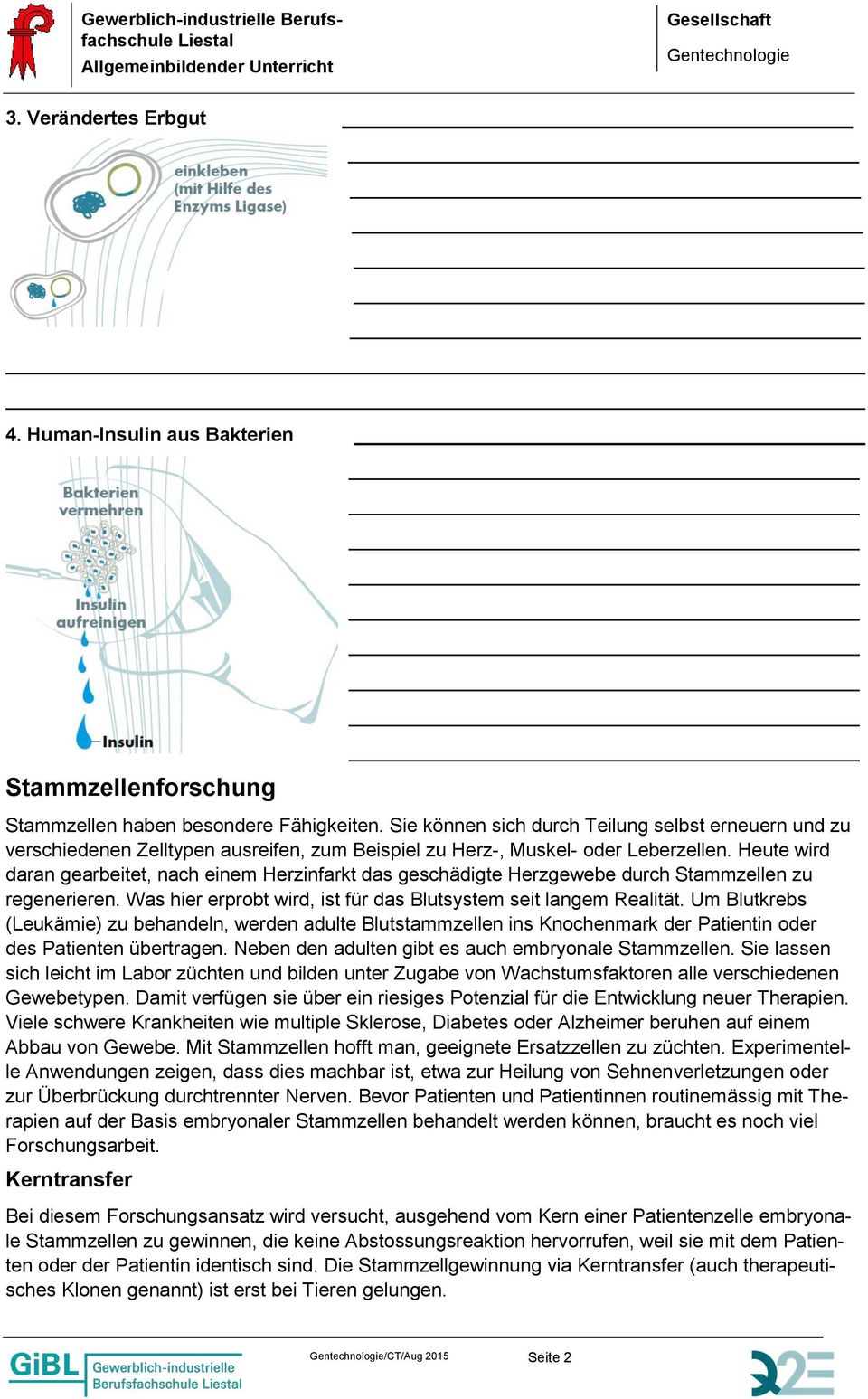 Heute wird daran gearbeitet, nach einem Herzinfarkt das geschädigte Herzgewebe durch Stammzellen zu regenerieren. Was hier erprobt wird, ist für das Blutsystem seit langem Realität.