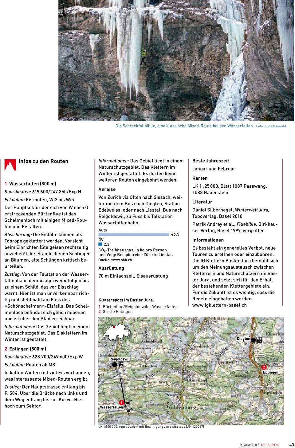 bâlois: Siti di arrampicata nel Giura basilese: Naturschutzgebiet. Das Klettern im Januar und Februar Winter ist gestattet.