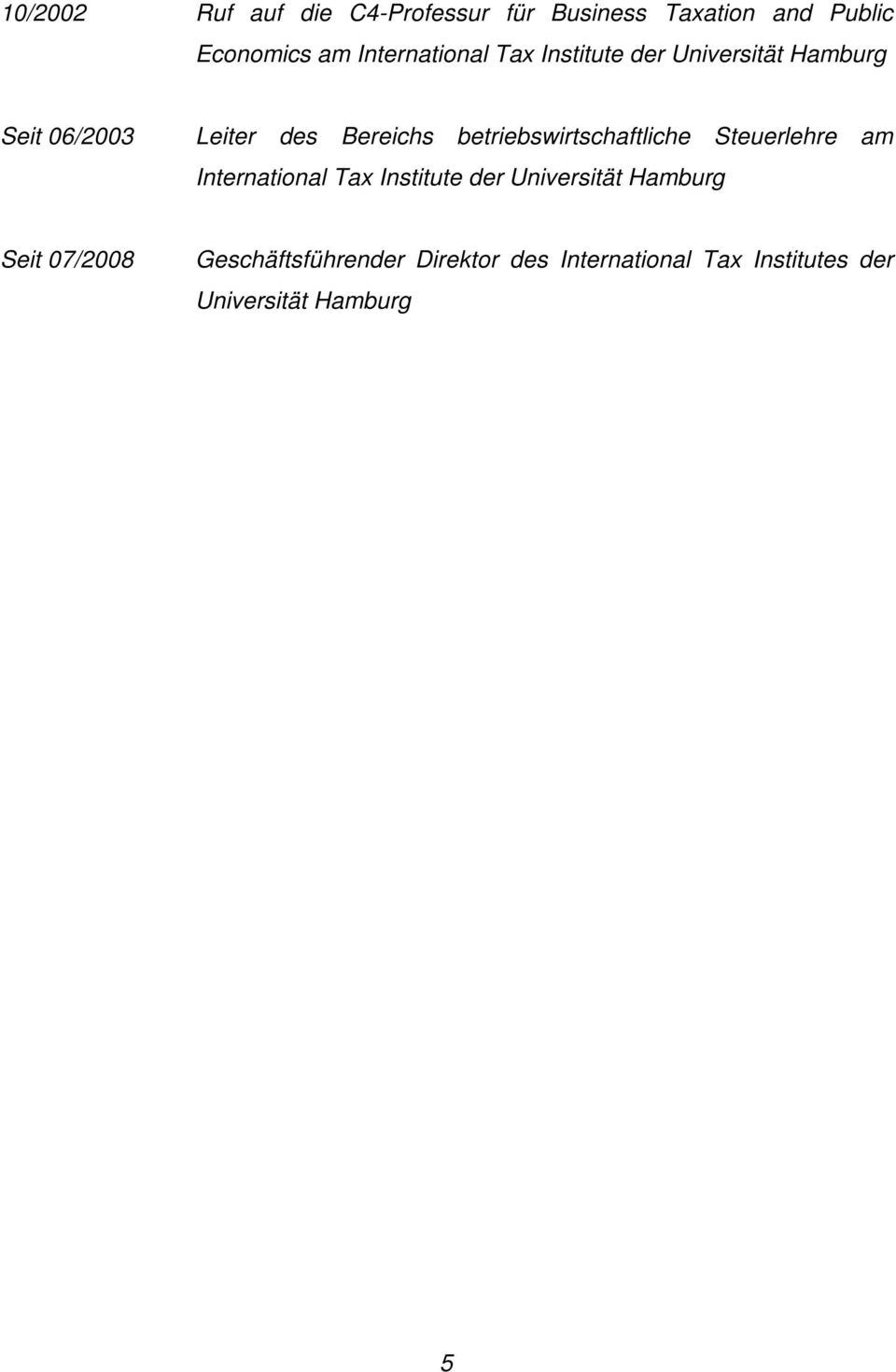 betriebswirtschaftliche Steuerlehre am International Tax Institute der Universität