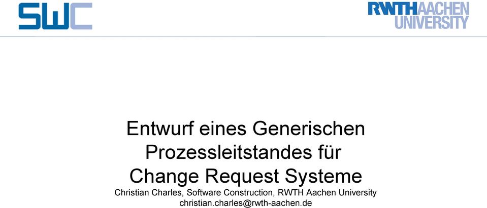 Systeme, Software Construction, RWTH