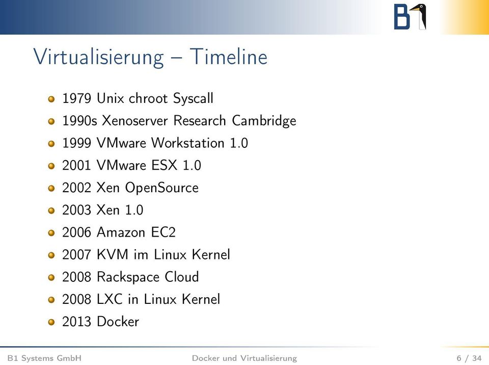 0 2002 Xen OpenSource 2003 Xen 1.