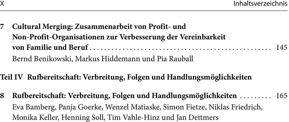 ................................................. 145 Bernd Benikowski, Markus Hiddemann und Pia Rauball Teil IV Rufbereitschaft:
