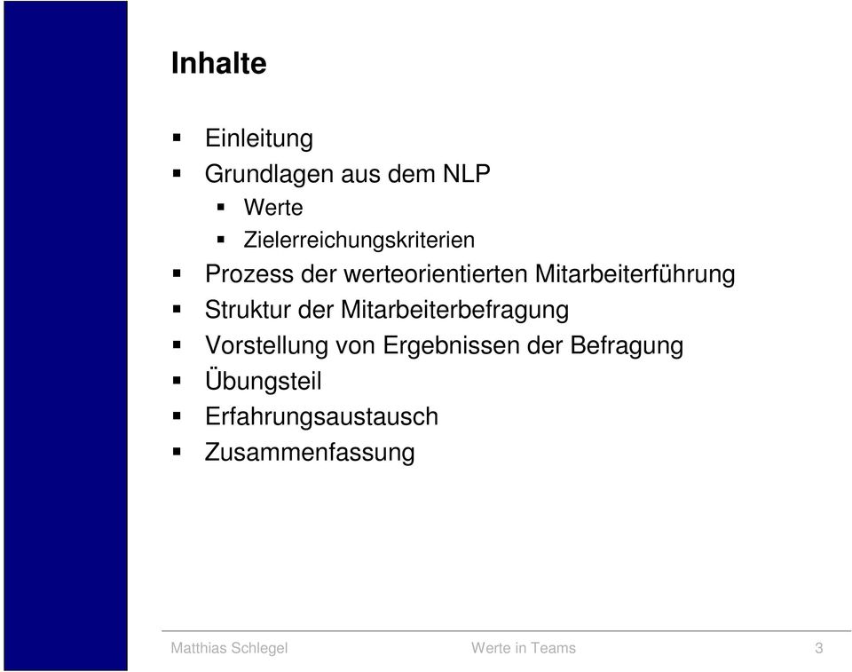 Mitarbeiterführung Struktur der Mitarbeiterbefragung