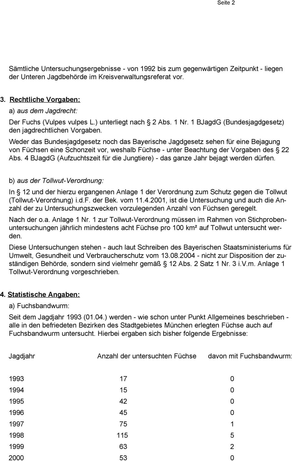 Weder das Bundesjagdgesetz noch das Bayerische Jagdgesetz sehen für eine Bejagung von Füchsen eine Schonzeit vor, weshalb Füchse - unter Beachtung der Vorgaben des 22 Abs.