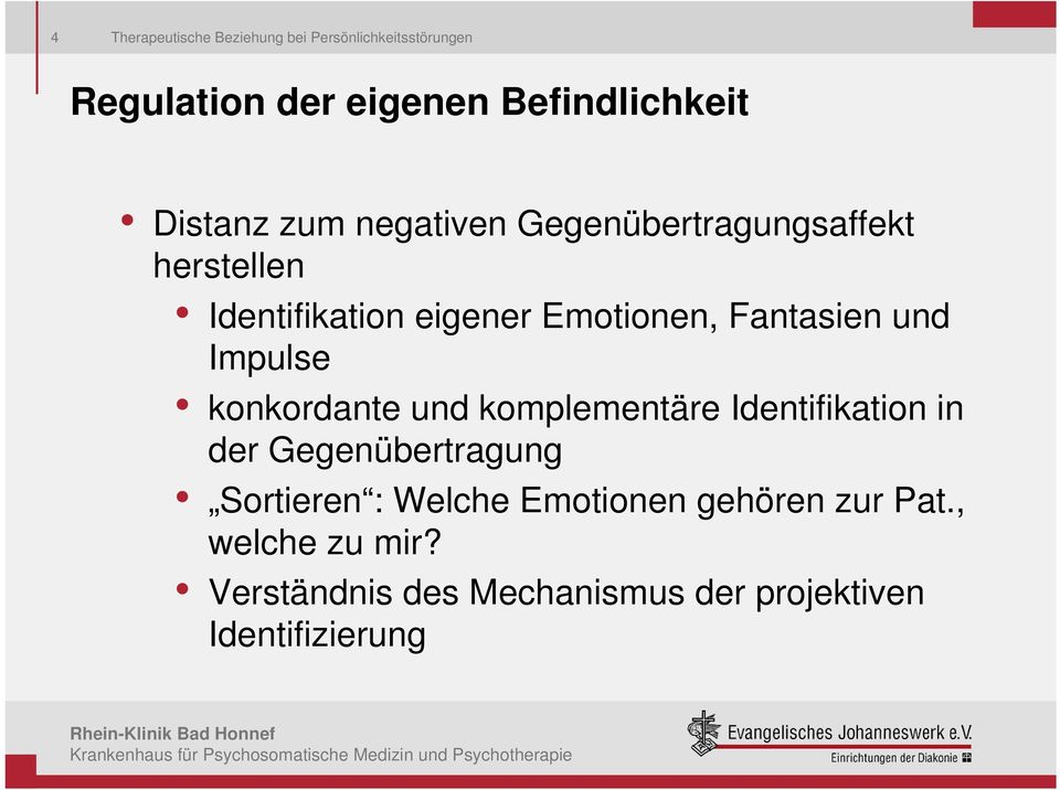 Fantasien und Impulse konkordante und komplementäre Identifikation in der Gegenübertragung