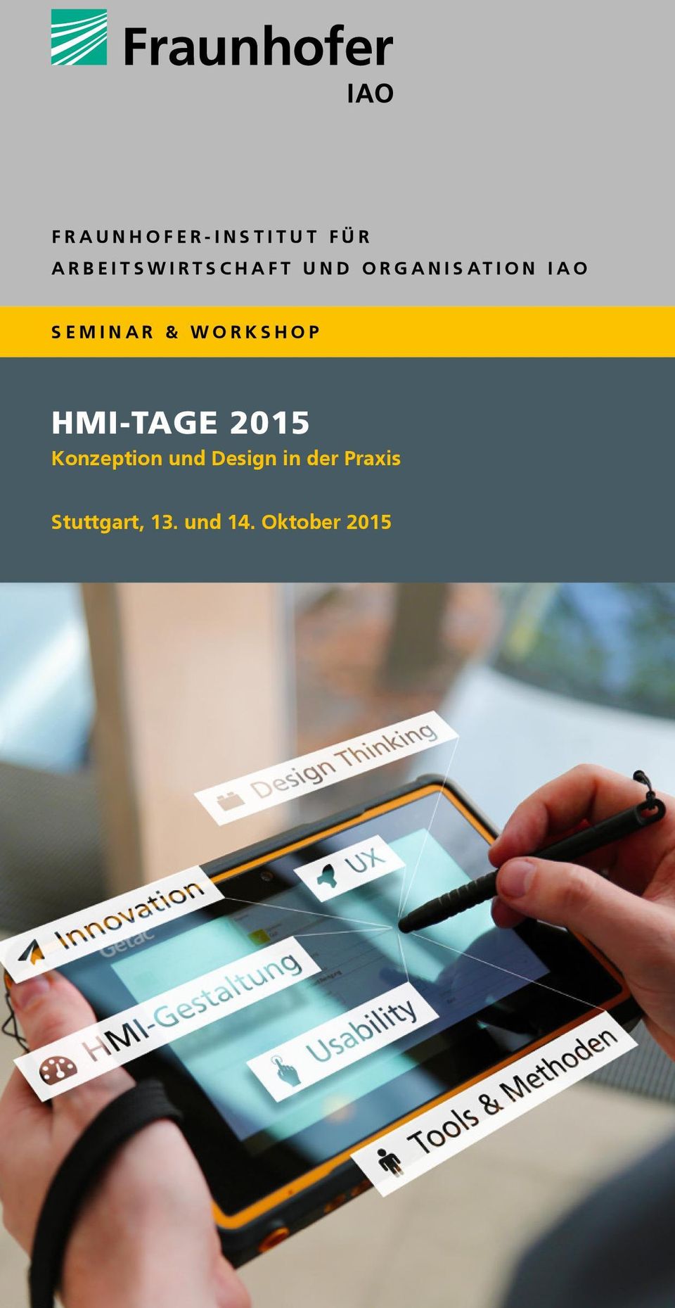 HMI-Tage 2015 Konzeption und Design in