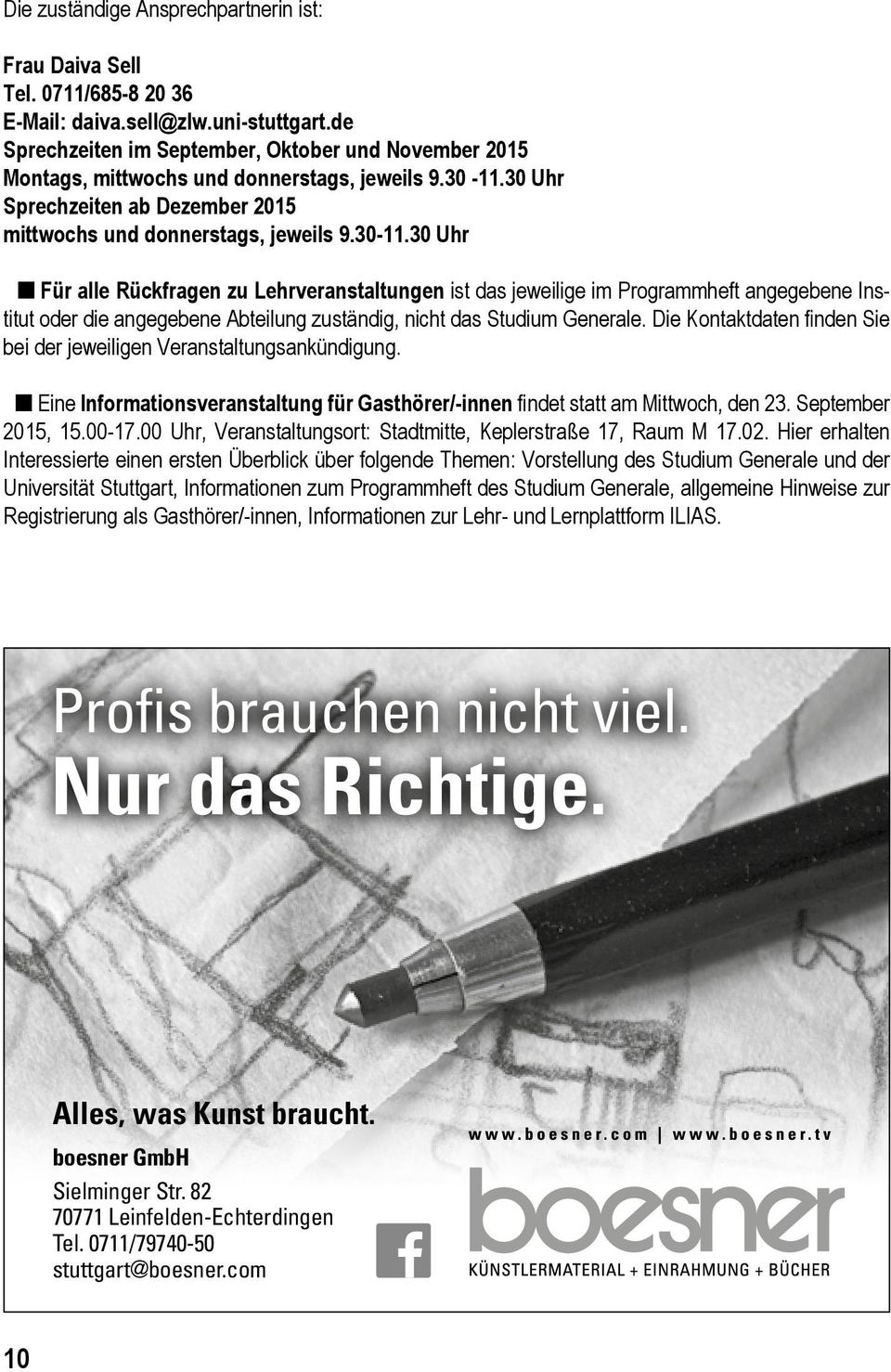 30 Uhr Sprechzeiten ab Dezember 2015 mittwochs und donnerstags, jeweils 9.30-11.