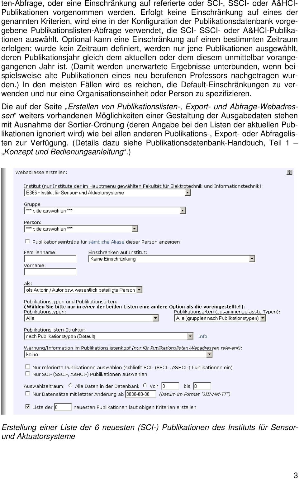 A&HCI-Publikationen auswählt.