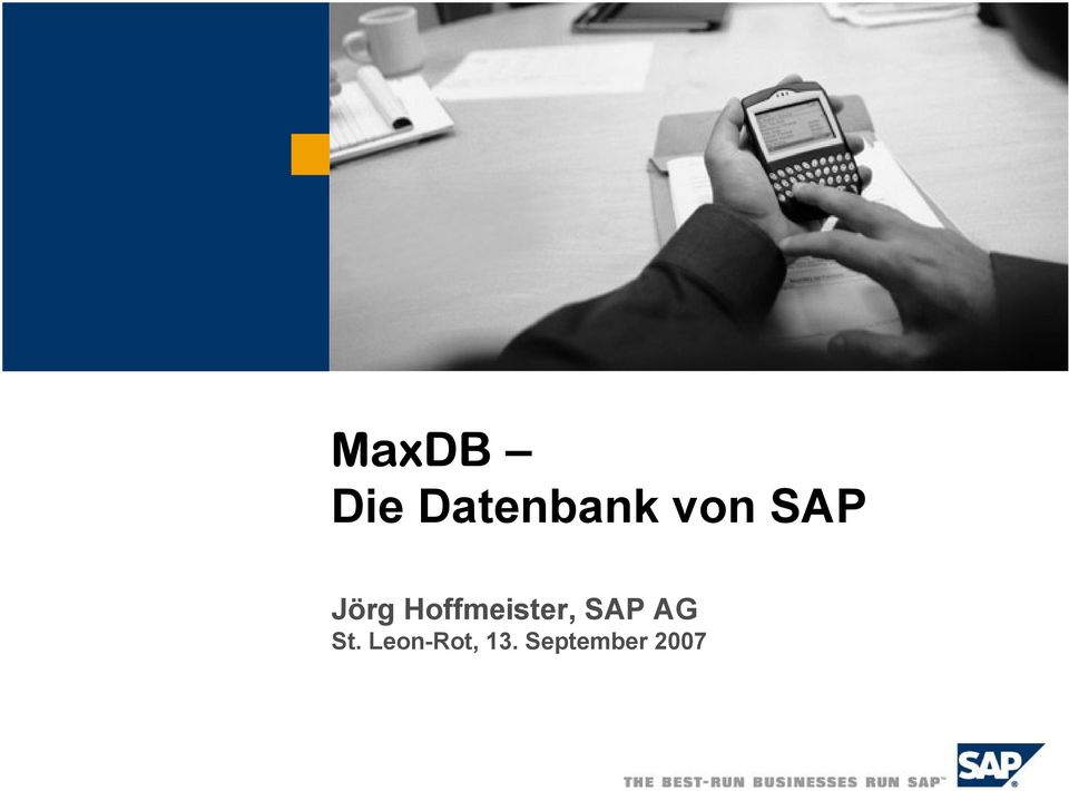 Hoffmeister, SAP AG