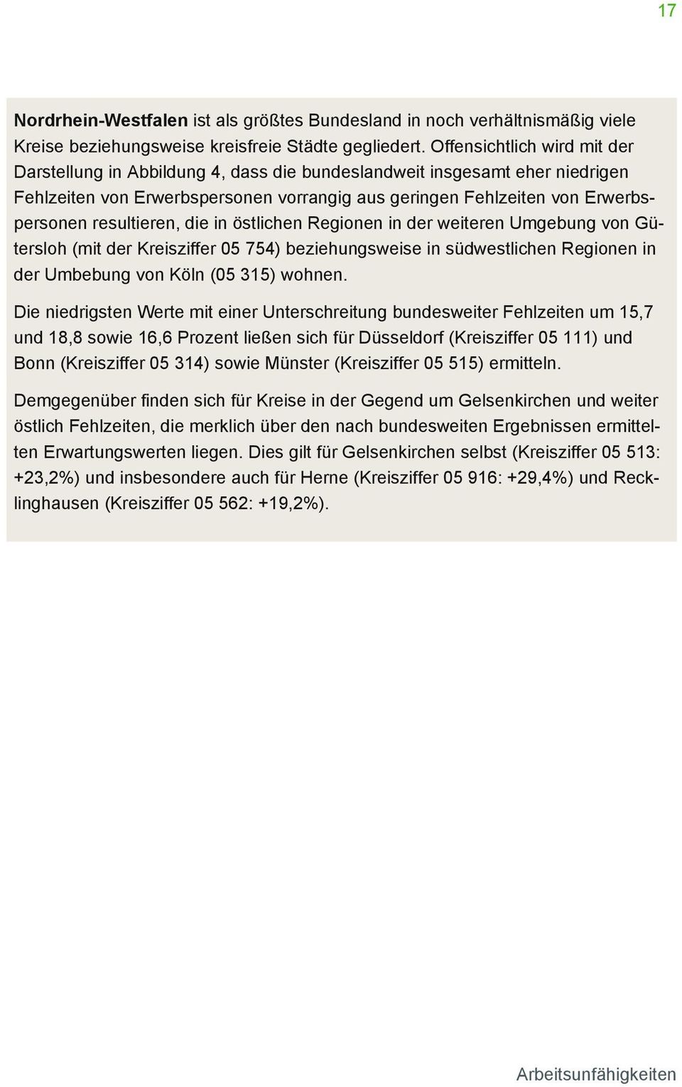 resultieren, die in östlichen Regionen in der weiteren Umgebung von Gütersloh (mit der Kreisziffer 05 754) beziehungsweise in südwestlichen Regionen in der Umbebung von Köln (05 315) wohnen.