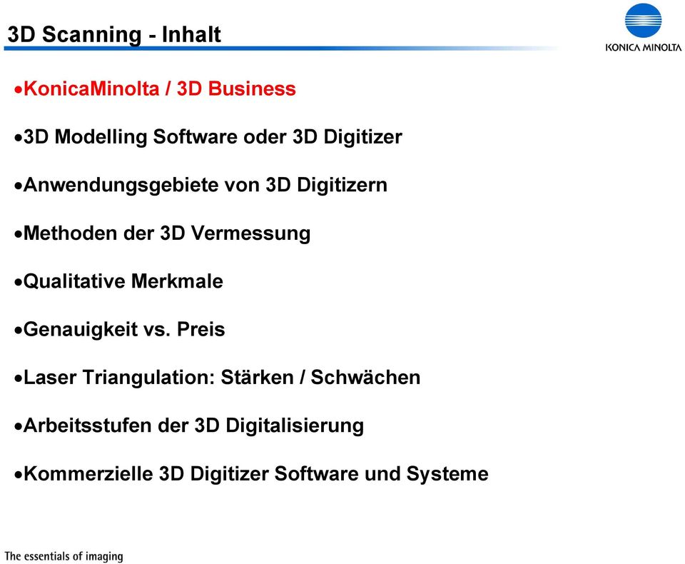 Qualitative Merkmale Genauigkeit vs.