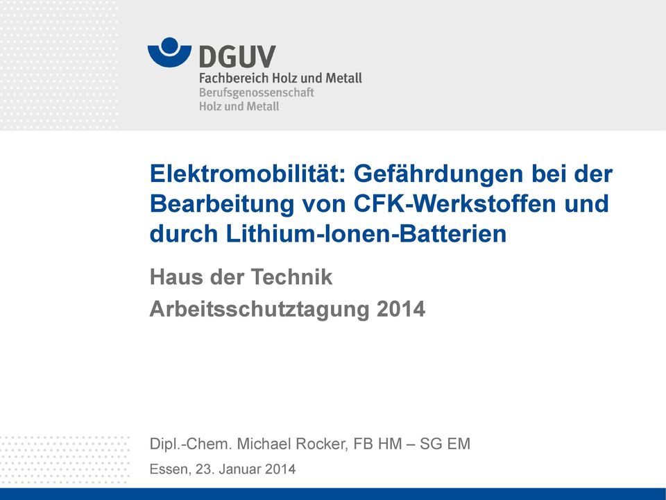 Lithium-Ionen-Batterien Haus der Technik