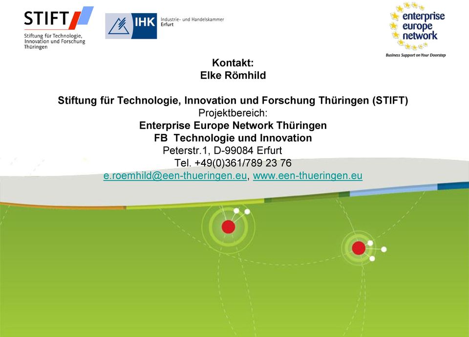 Network Thüringen FB Technologie und Innovation Peterstr.