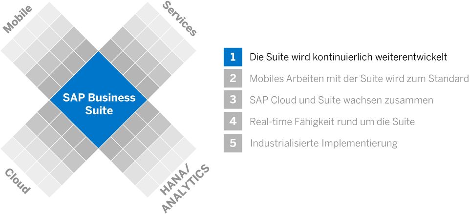 Standard SAP Cloud und Suite wachsen zusammen Real-time